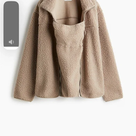 NWT H&M baby wearing before and after Sherpa teddy jacket XL - Picture 3 of 7